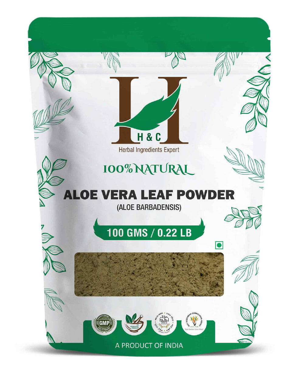 H&C Natural Aloe Vera Leaf Powder - 100gm - HNW GLOBAL