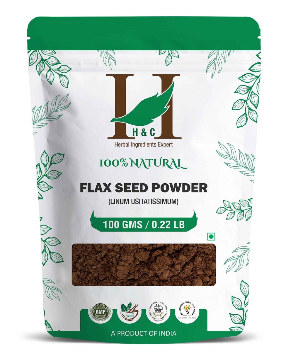 H&C Natural Flax Seed Powder - 100gm - HNW GLOBAL