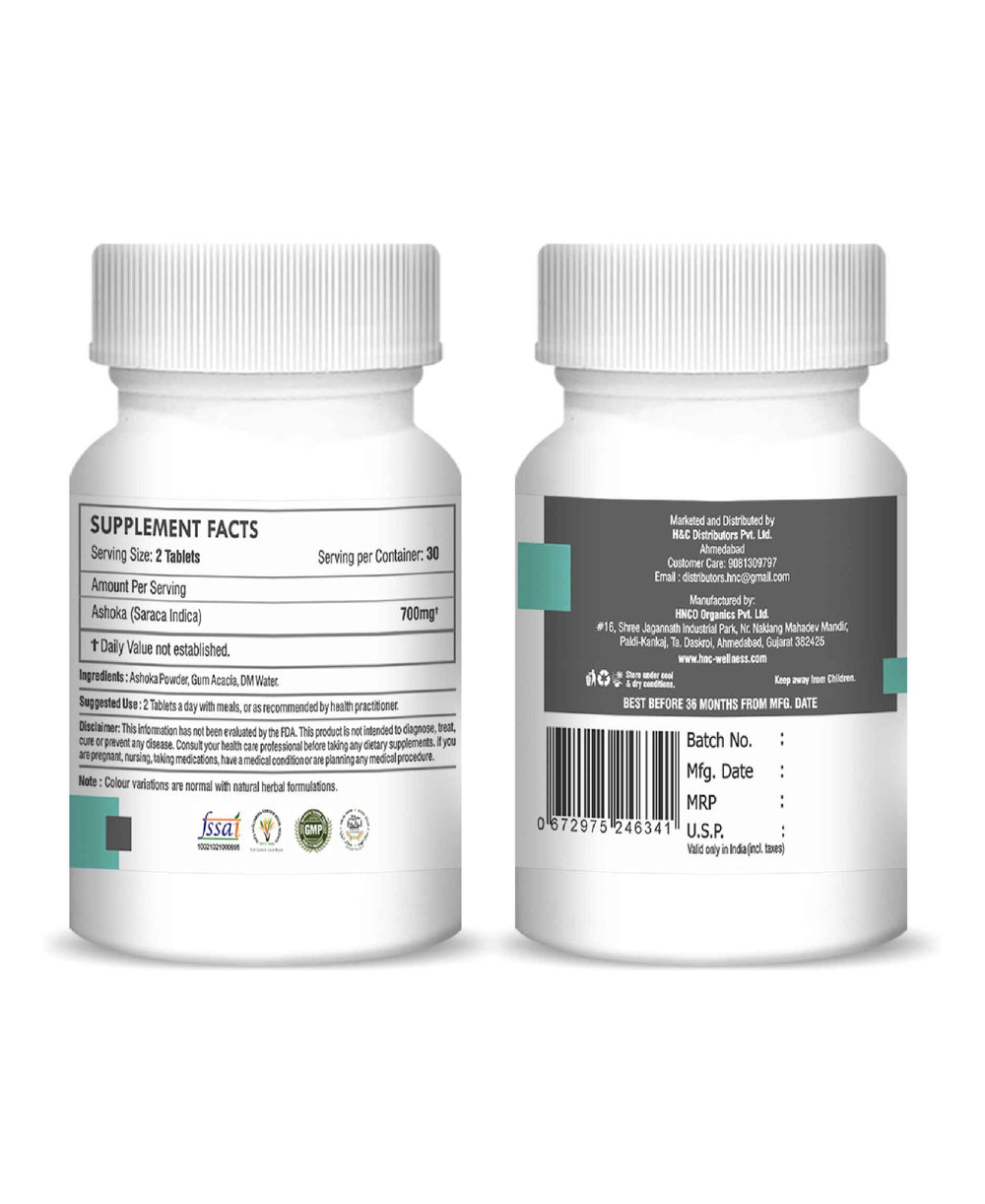 H&C Ashoka Tablet - 350mg , 60 Count - HNW GLOBAL