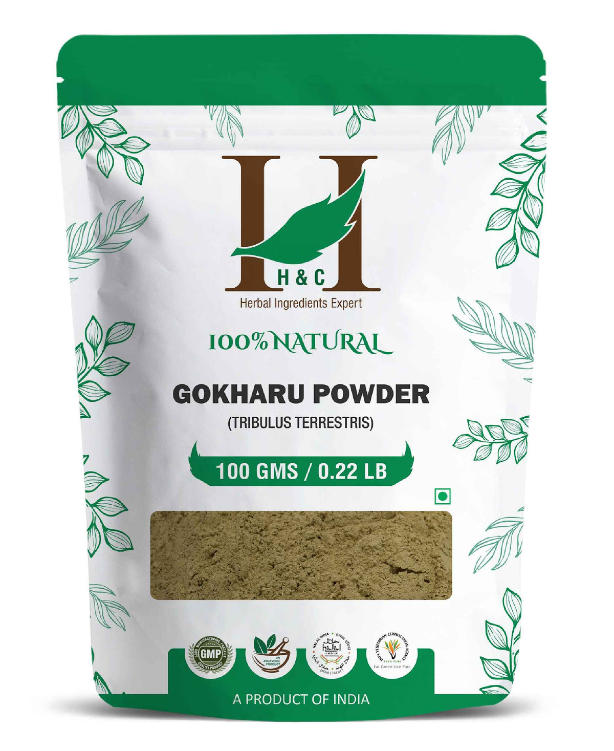 H&C Natural Gokshura/ Gokharu Powder - 100gm - HNW GLOBAL