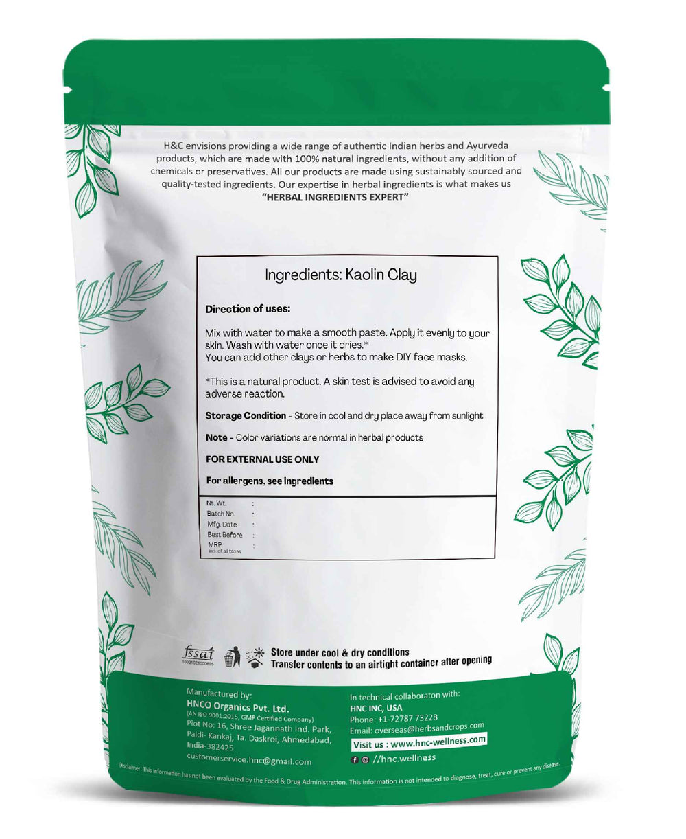H&C Natural Kaolin Clay Powder - 100gm - HNW GLOBAL