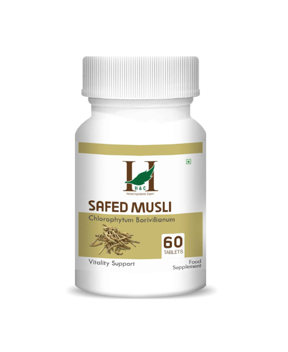 H&C Safed Musli Tablet - 350mg , 60 Count - HNW GLOBAL