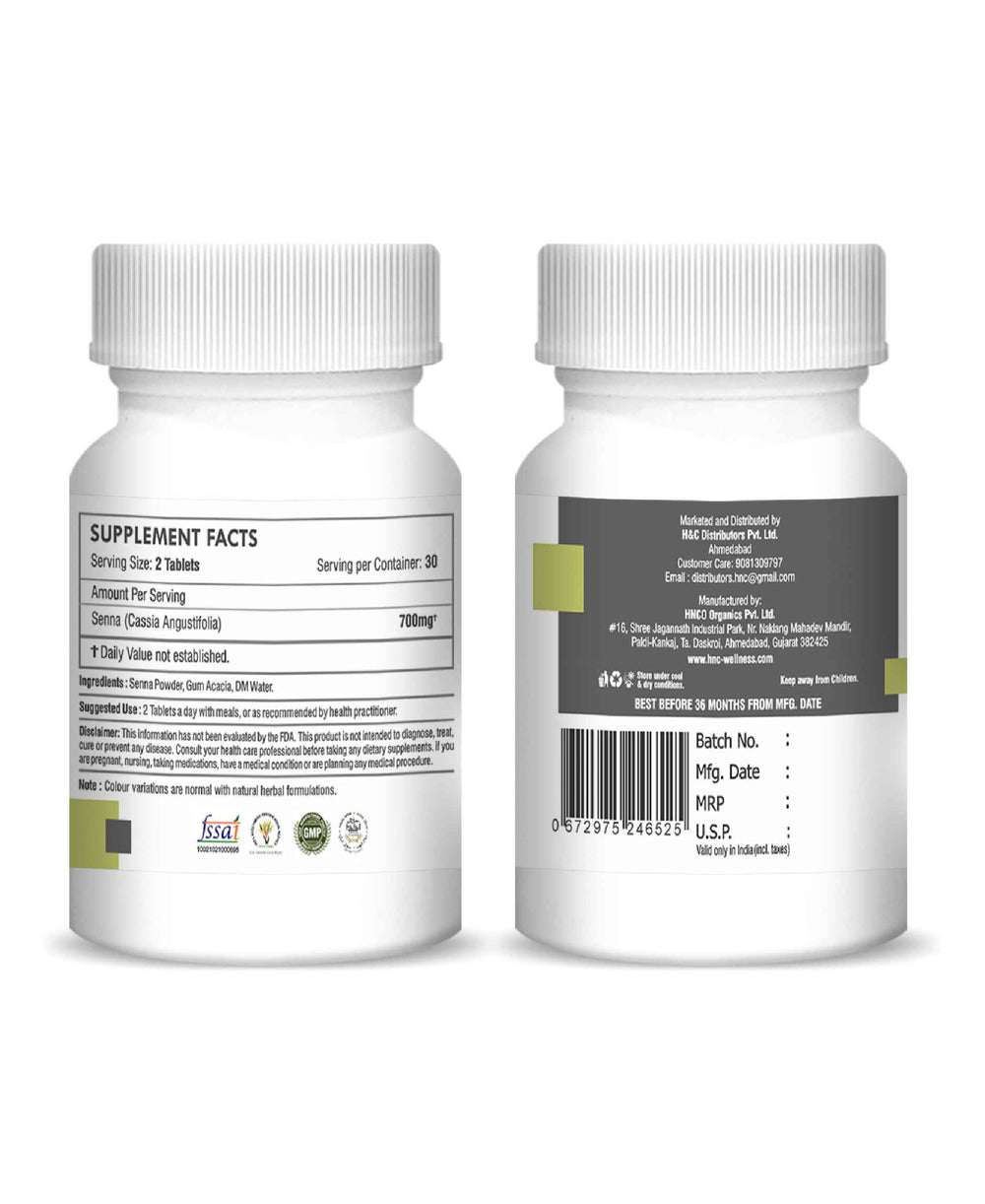 H&C Senna Tablet - 350mg , 60 Count - HNW GLOBAL