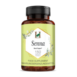 H&C Senna Leaves Caplets 750mg - Natural Laxative Supplement for Digestive Health - 150 Count