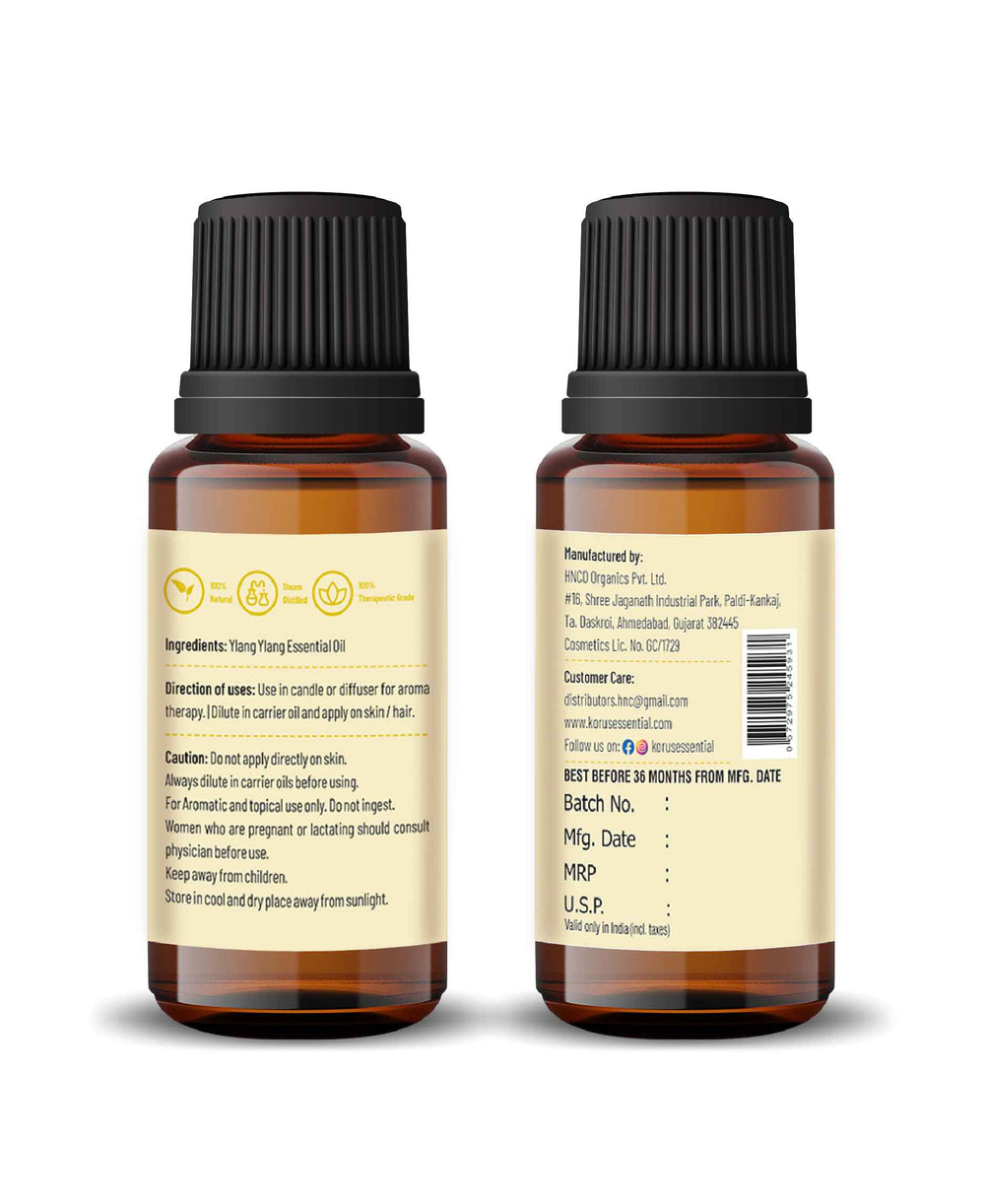 Korus Essential Ylang Ylang Essential Oil - 15ml - HNW GLOBAL